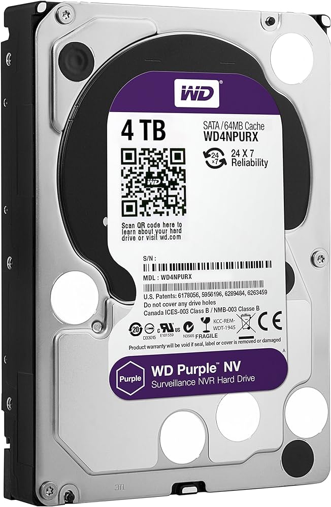 WD Purple 4TB Surveillance Hard Disk Drive