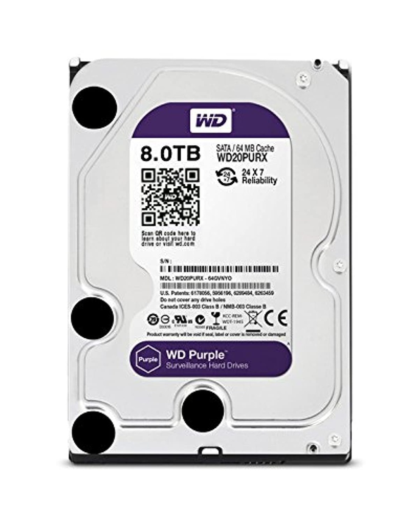 WD Purple 8TB Surveillance Hard Disk Drive